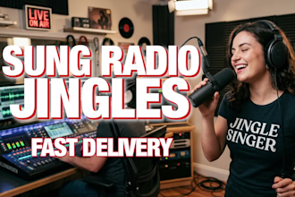 produce a custom sung radio jingle