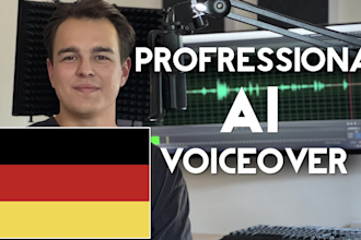 deliver a porfessional german ai voiceover within 1 hour