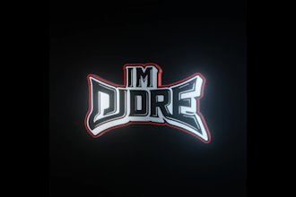 make 3d rotating text, 3d spinning logo GIF animation video