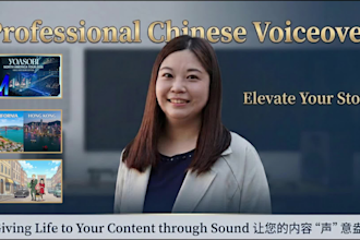 record nice chinese mandarin voiceover