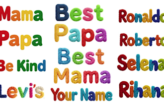 design your name into cozy yarn art custom text design for hoodies