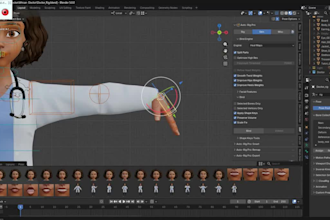 rig your vrm model,rig3d for livestream,lip sync, animaze rig,vseeface,nsfw rig