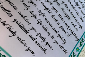 create beautiful handwritten letters ,cards and calligraphy