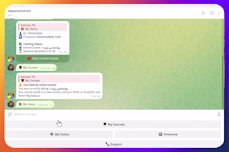 build an automated telegram course delivery and lms bot