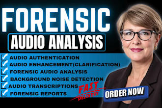 forensic audio analysis, authentication, voice identification, audio enhancement