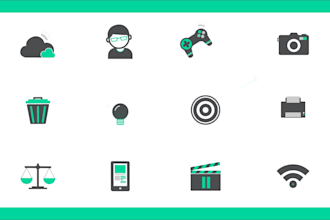 do unique animation for icon, isometric illustration icon