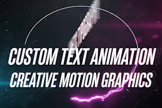 create kinetic typography videos with custom text animation