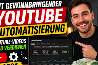 mit gewinnbringender youtube automatisierung und yutube videos geld verdienen