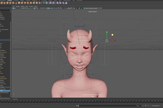 rig 3d characters, facial rig, blendshapes, animation controls, lip sync, 3d rig