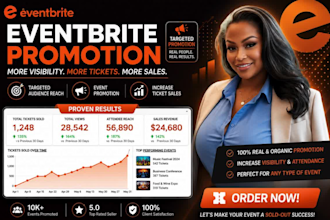 create conference, church event promotion and short event video ads