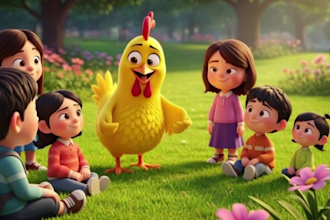 pixar ai animation, cocomelon style, nursery rhymes, kids learning videos