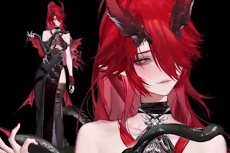 design live2d model, live2d vtuber, vtuber model, vtuber avatar, vtuber rigging