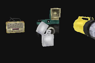 create ps1 style low poly 3d models for your horror game