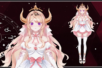 design and rig a custom high quality live2d vtuber model for vtube studio