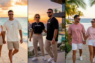 do ai cloth video, realistic ai cloth fashion commercial for your clothing brand