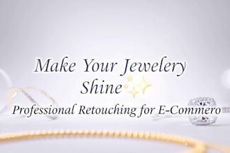 do jewerly retouching and background removing