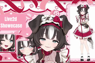 design live2d, vtuber model, vtuber design, character rigging