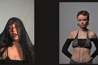 do original photo retouching with the mixed media technique