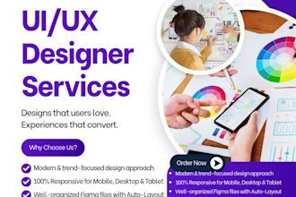 design website UI UX or mobile app UI UX in figma