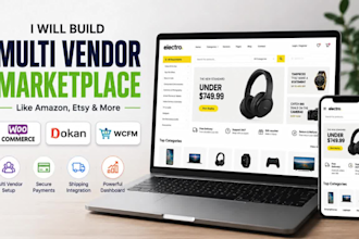 build multi vendor ecommerce marketplace website, shopify multi vendor website
