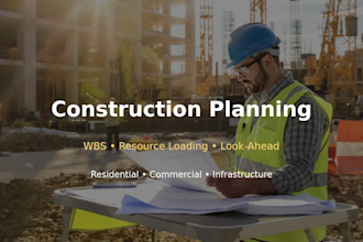 be your civil engineer, planning engineer and estimator