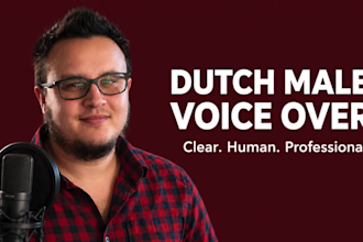 record a professional male dutch voice over