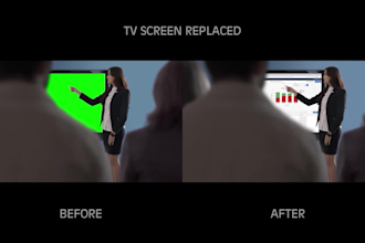 do screen replacement vfx for tv, phone and laptop screens
