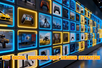 design youtube thumbnails and social media posts