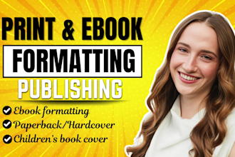 do children book formatting and publishing for kdp ingramspark, barnes and noble