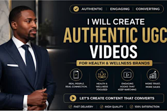 create authentic ugc videos for health and wellness brands