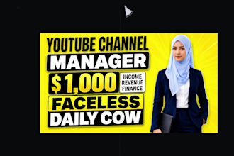 do custom any niche luxury finance youtube auto manager, faceless cash cow video