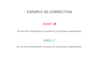 professionally proofread and correct french texts