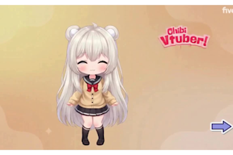 chibi vtuber live2d model