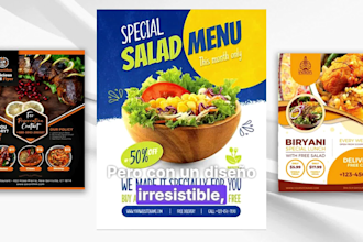 design a food flyer that sells