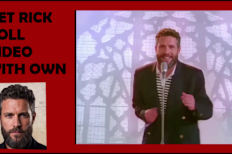 create rickroll rick astley meme video