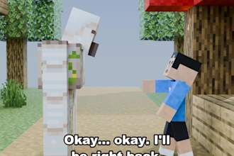 create funny minecraft animations for youtube and tiktok