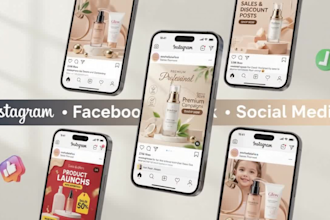 design professional product promotion posts and ads