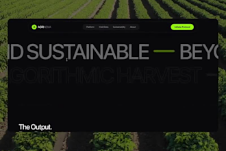 design a farm and agriculture website, agribusiness website