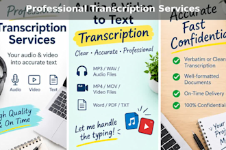 do accurate data entrytyping and transcription