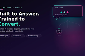 build a custom ai chatbot or agent for your business