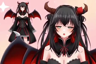 design and rig high quality live2d vtuber model for streaming