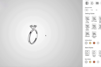 create 3d jewelry configurator 3d ring customizer for shopify custom jewelry