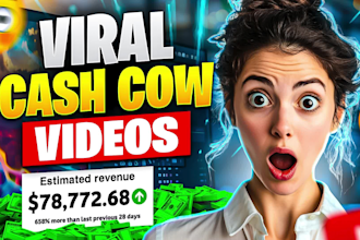 create top 10 cash cow faceless videos and cash cow youtube automation channel