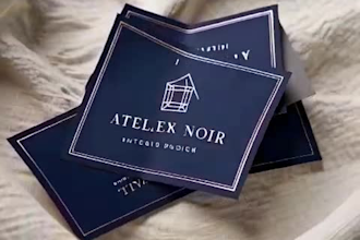 design luxury business card with 3d mockup and print ready file