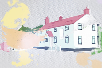 design a custom illustrated wedding map