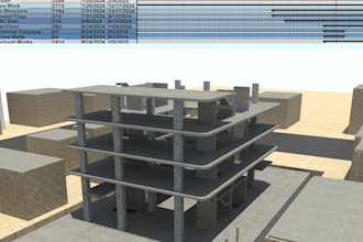 do bim modeling and 4d  simulation videos using synchro and navisworks