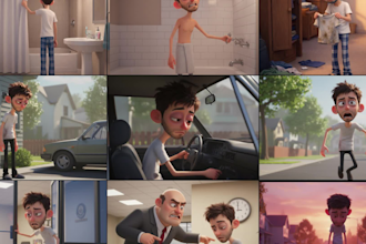 design clear storyboards for animation and film