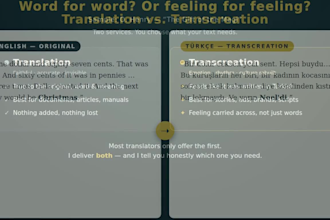 translate english to turkish with native, literary quality