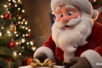 create a stunning 3d christmas video animation