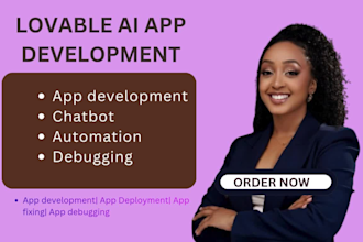 build a lovable ai app with modern UI and automation